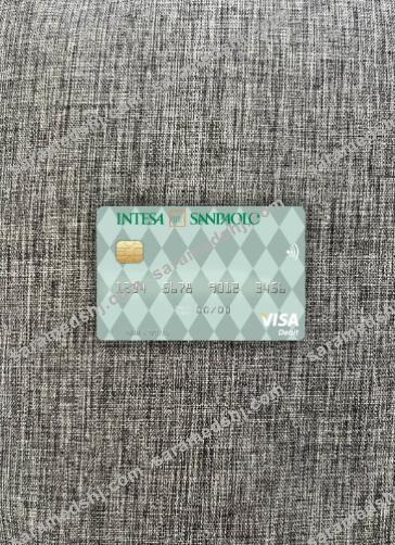 Italy Intesa Sanpaolo visa debit card photolook front